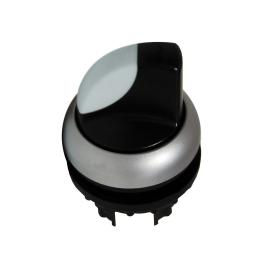 Buton selector cu 3 poziţii 2x60°, cu reţinere, alb, Schrack MM216843--