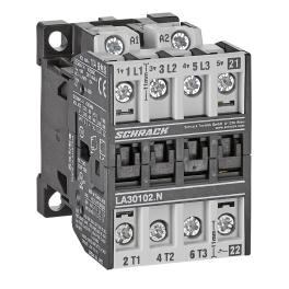 Contactor 3P, 4kW, AC3, 10A, 230VAC+1NC built in, Schrack LA301023N-