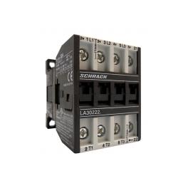 Contactor 3P, 11kW/22A AC3, 32A AC1, 1NC, 400VAC, Schrack LA302224N-