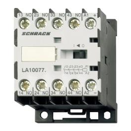 Contactor auxiliar miniatura 4ND, 24VAC, 10A, Schrack LA100770--