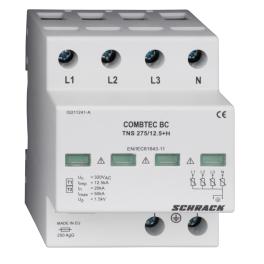 Descarcator COMBTEC BC TNS 275/12,5+contact auxiliar, Schrack IS211241-A