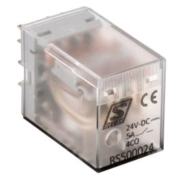 Releu inserabil 14 pini, 4CC, 5A, 24VCC, S-Relay RS5, Schrack RS500024--