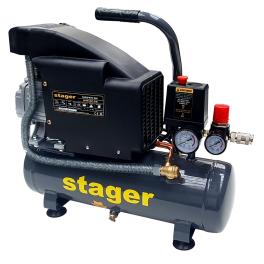 Stager HM1010K compresor aer, 6L, 8bar, 126L/min, monofazat, angrenare directa