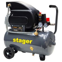 Stager HM2024F compresor aer, 24L, 8bar, 200L/min, monofazat, angrenare directa