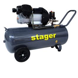 Stager HM3100V compresor aer, 100L, 8bar, 356L/min, monofazat, angrenare directa