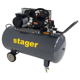 Stager HMV0.25/250 compresor aer, 250L, 8bar, 324L/min, monofazat, angrenare curea