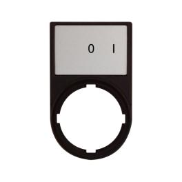 Suport cu placa 30x50mm cu inscriptia 0-I, Schrack MM216485--