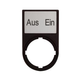 Suport cu placa 30x50mm cu inscriptia AUS EIN, Schrack MM216490--