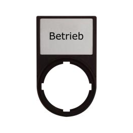 Suport cu placa 30x50mm cu inscriptia BETRIEB, Schrack MM216488--