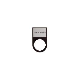 Suport cu placa 30x50mm cu inscriptia MAN AUTO, Schrack MM216500--