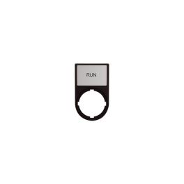 Suport cu placa 30x50mm cu inscriptia RUN, Schrack MM216497--