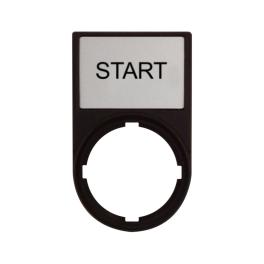 Suport cu placa 30x50mm cu inscriptia START, Schrack MM216495--