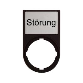 Suport cu placa 30x50mm cu inscriptia STOERUNG, Schrack MM216489--